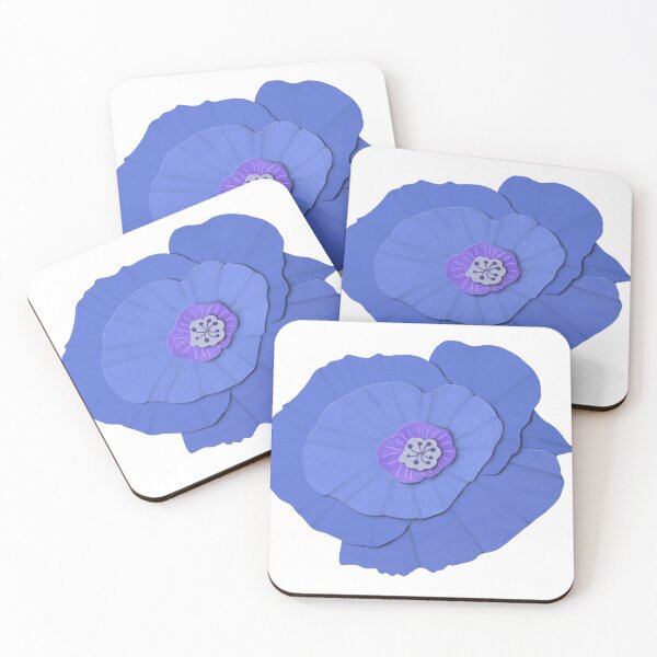 Item preview, Blue Paper Poppy (no background) designed and sold by JessDaniArt.