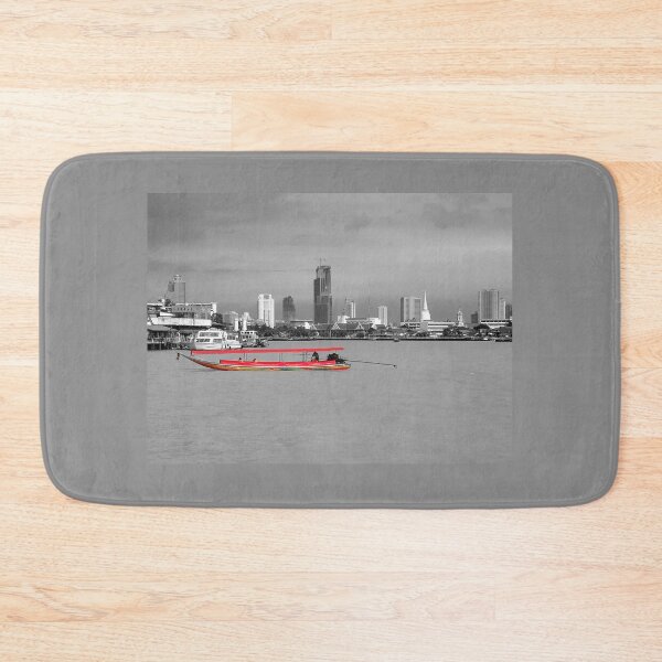Item preview, Barge on the Chao Phraya River designed and sold by SkatingGirl.