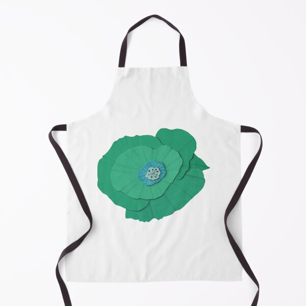 Item preview, Teal Paper Poppy (no background) designed and sold by JessDaniArt.
