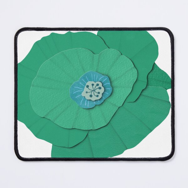 Item preview, Teal Paper Poppy (no background) designed and sold by JessDaniArt.