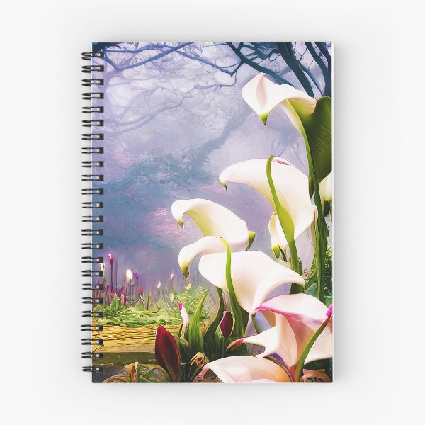 Item preview, Solarpunk Abstract Flowers in The Woods designed and sold by BioDigital-Jazz.