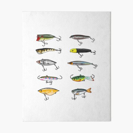 Buy Vintage Fish Lures Wall Art Prints - Set Of Two (8X10) Photos