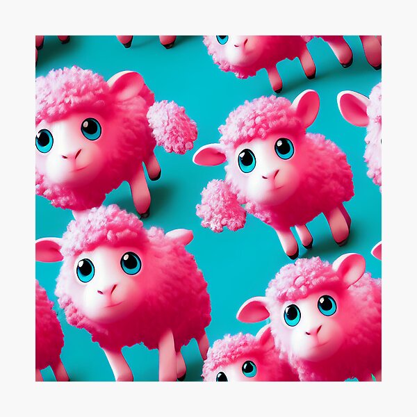 Item preview,  Fairy-tale sheep, the perfect gift for people who love Nice sheep full of fur #11 designed and sold by PinkBlonde.