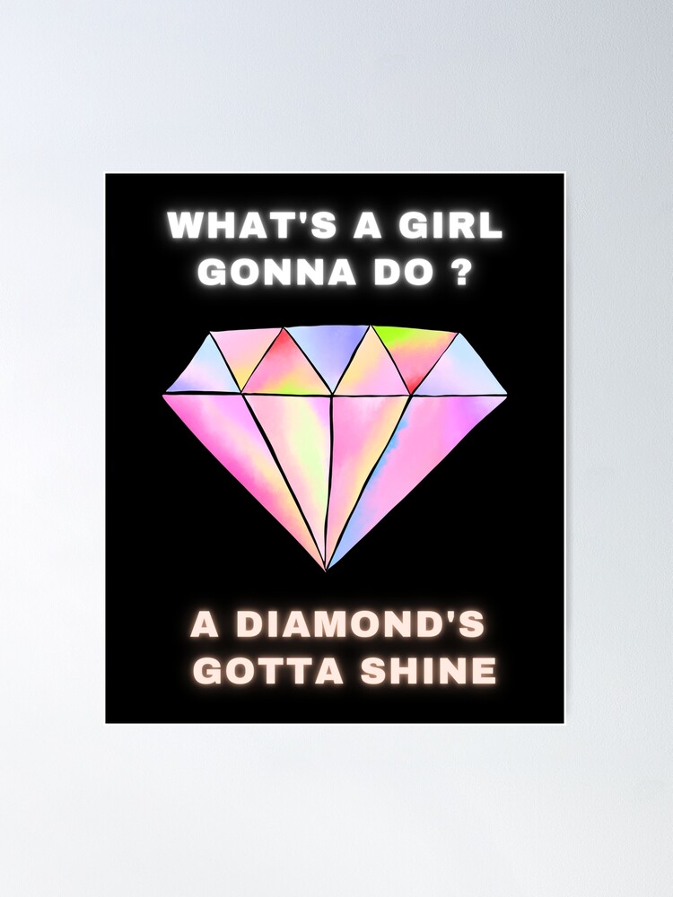 what's a girl gonna do a diamond's gotta shine (sparkle) - Taylor Swift  Art Board Print for Sale by stainedauroras
