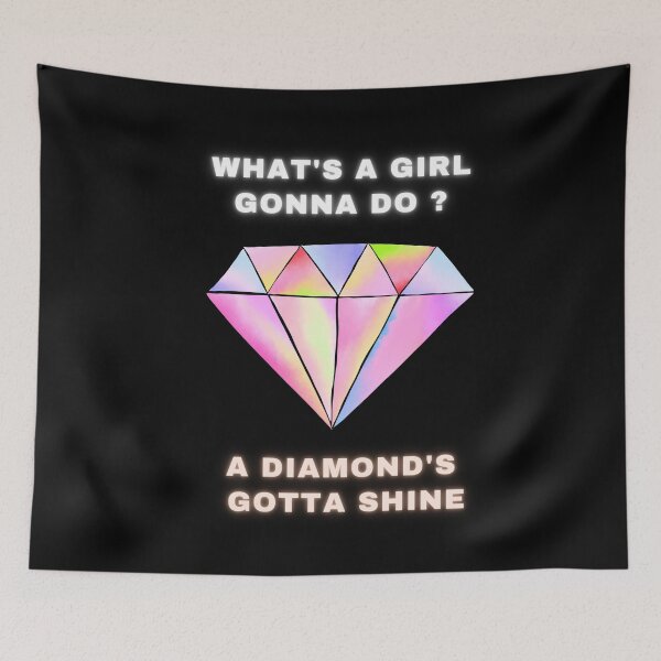 Item preview, A diamond's gotta shine / bejeweled designed and sold by BloompodDesigns.