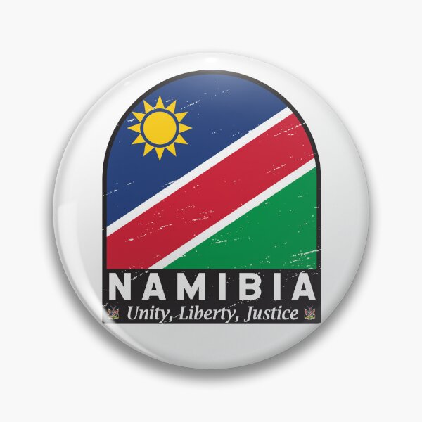 Item preview, Namibia Flag Emblem Distressed Vintage designed and sold by KrisSidDesigns.