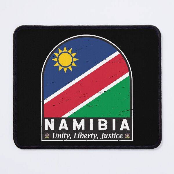 Item preview, Namibia Flag Emblem Distressed Vintage designed and sold by KrisSidDesigns.
