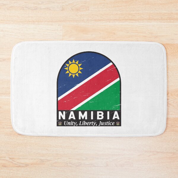 Item preview, Namibia Flag Emblem Distressed Vintage designed and sold by KrisSidDesigns.