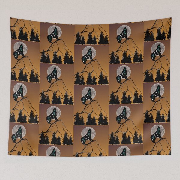 Item preview, Wolf Fantasy in forest Moon Light designed and sold by Swagmode.