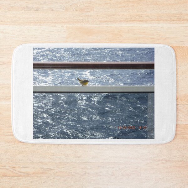 Item preview, Bird On Ships Rail In The Middle Of The Ocean designed and sold by GloriaGranat.