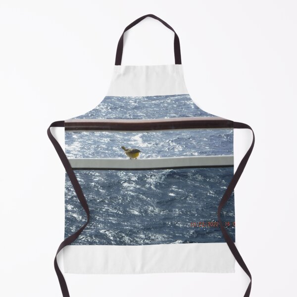 Item preview, Bird On Ships Rail In The Middle Of The Ocean designed and sold by GloriaGranat.