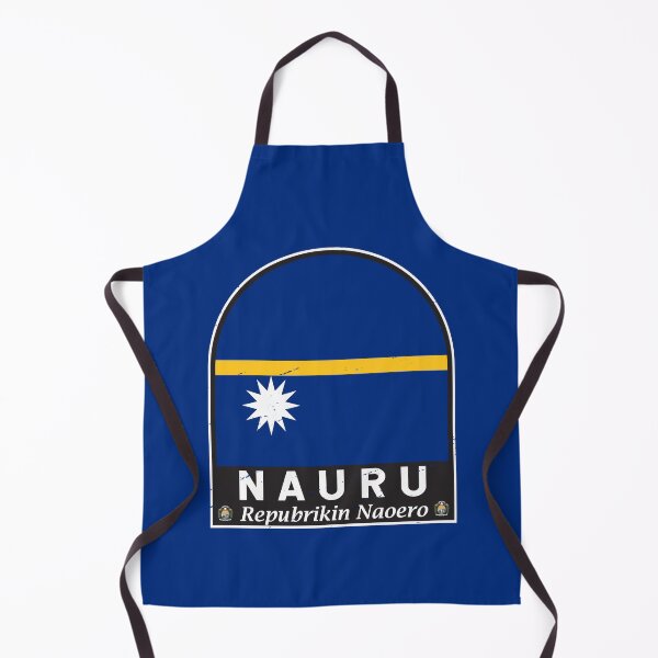 Item preview, Nauru Flag Emblem Distressed Vintage designed and sold by KrisSidDesigns.