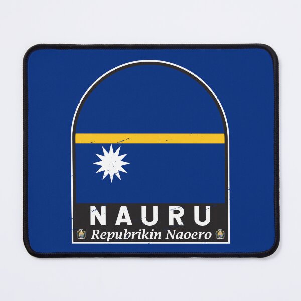 Item preview, Nauru Flag Emblem Distressed Vintage designed and sold by KrisSidDesigns.