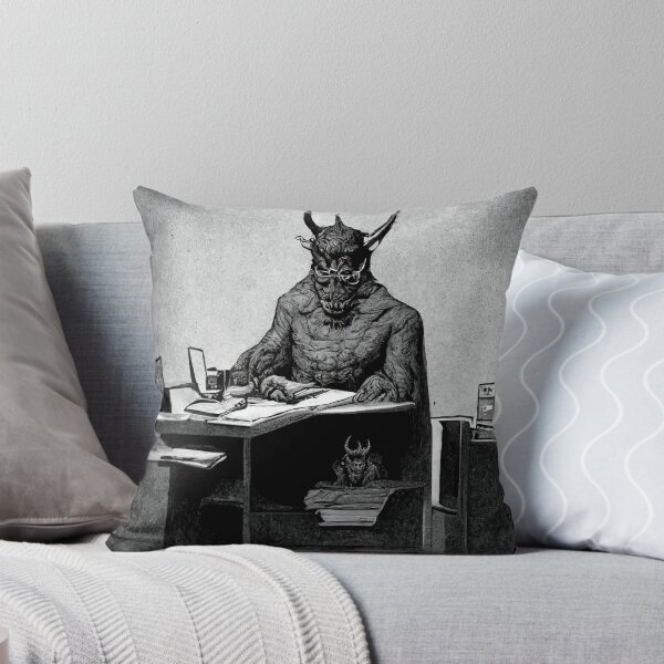 Item preview, The Devil at His Desk designed and sold by DennistonMade.
