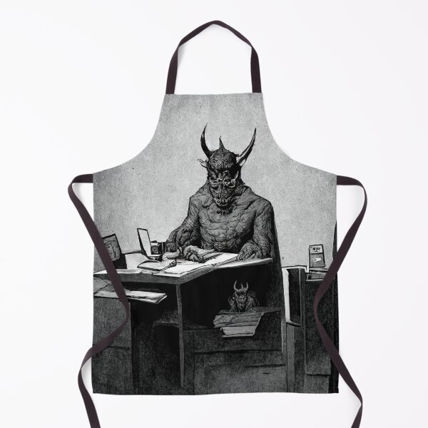 Item preview, The Devil at His Desk designed and sold by DennistonMade.