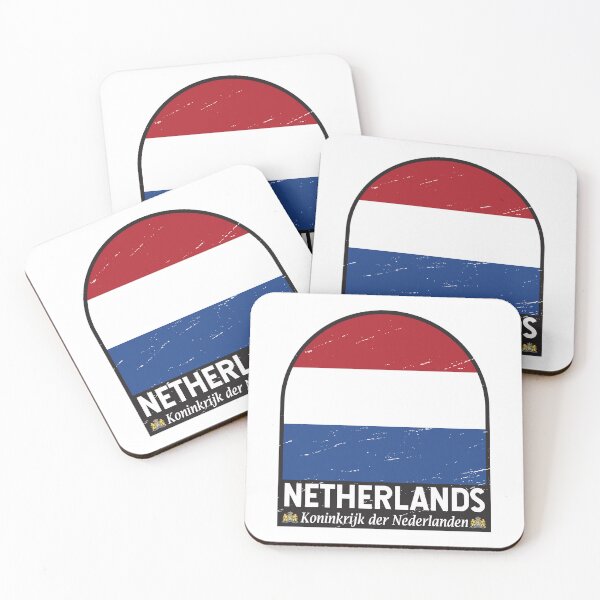 Item preview, Netherlands Flag Emblem Distressed Vintage designed and sold by KrisSidDesigns.