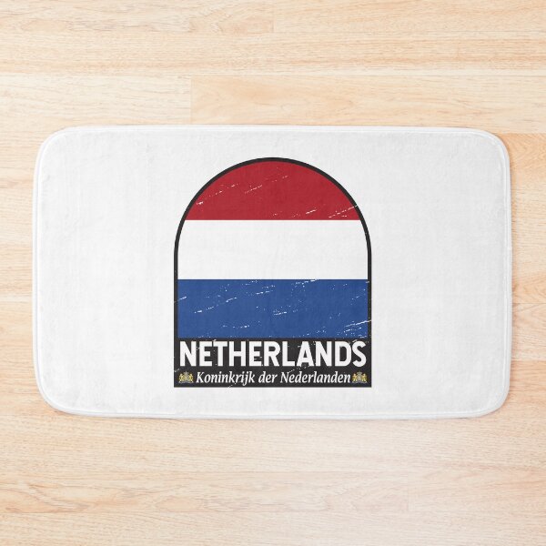 Item preview, Netherlands Flag Emblem Distressed Vintage designed and sold by KrisSidDesigns.