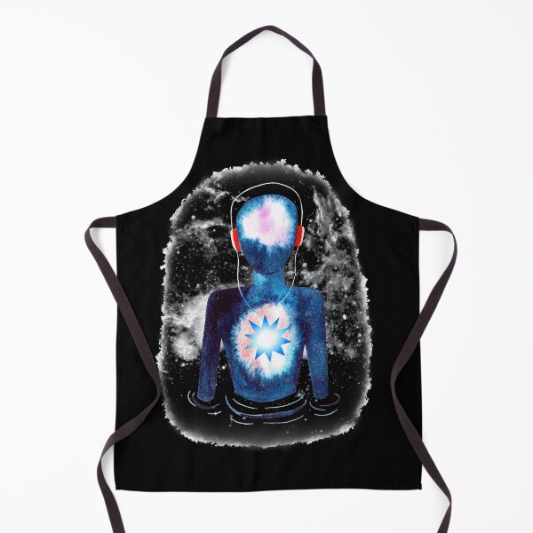 Item preview, Meditation Man in a Black & White Galaxy designed and sold by RealmsBeyond.