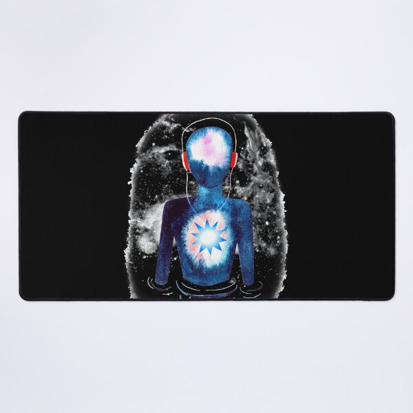 Item preview, Meditation Man in a Black & White Galaxy designed and sold by RealmsBeyond.