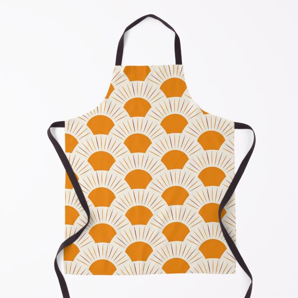 Item preview, Orange Boho Sun with Terracotta and Yellow Rays designed and sold by Yasminepatterns .