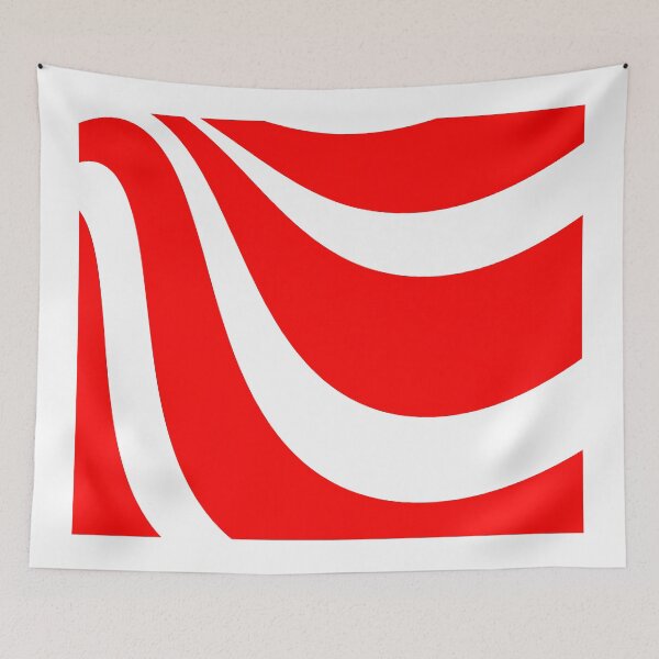 Item preview, Abstract pattern - red and white. designed and sold by K.S ART.