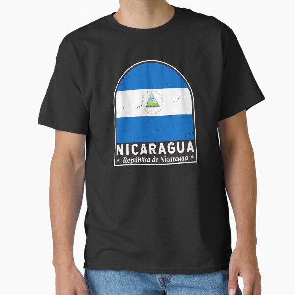Item preview, Nicaragua Flag Emblem Distressed Vintage designed and sold by KrisSidDesigns.