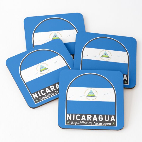 Item preview, Nicaragua Flag Emblem Distressed Vintage designed and sold by KrisSidDesigns.