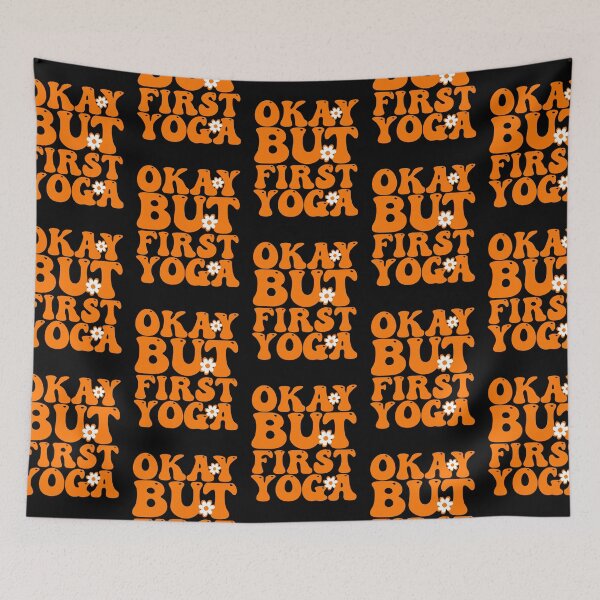 Item preview, Okay But First Yoga designed and sold by THROUGH-LIFE.