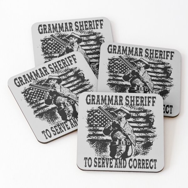 Item preview, Grammar Sheriff To Serve And Correct - Funny Sayings designed and sold by handsoftime2020.