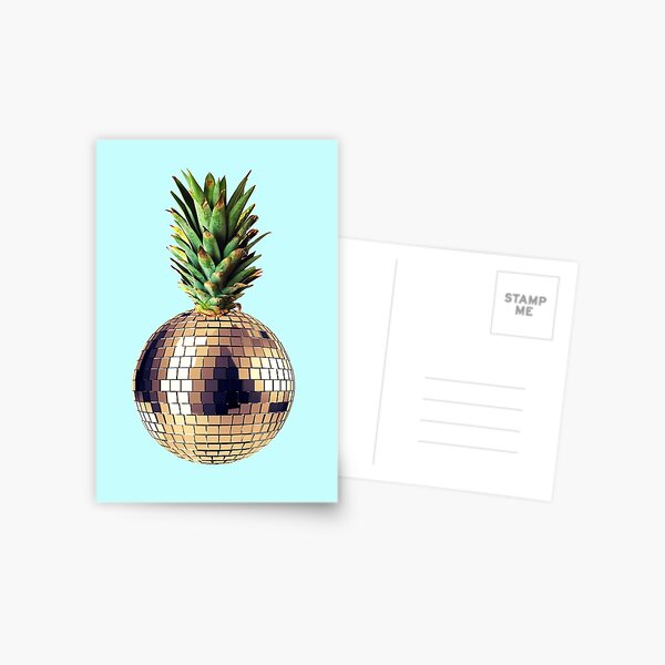 Item preview, Ananas Party (pineapple) blue version designed and sold by Kiki Collagist.