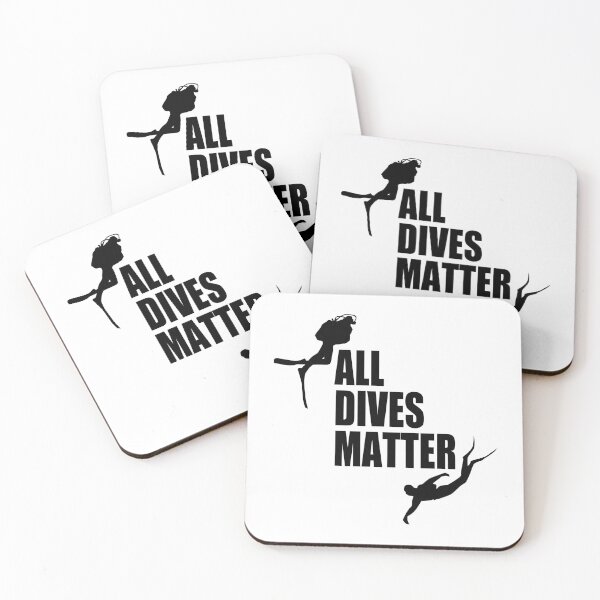 Item preview, All Dives Matter | Scuba Diving Quote designed and sold by TMBTM.