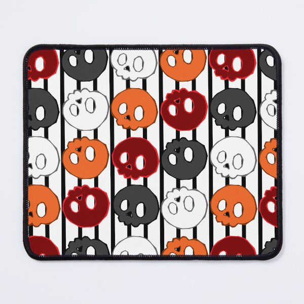 Item preview, Spooky Skulls Black and White stripe Halloween designed and sold by Artimas.