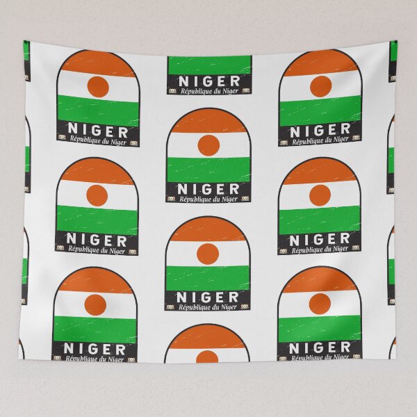 Item preview, Niger Flag Emblem Distressed Vintage designed and sold by KrisSidDesigns.