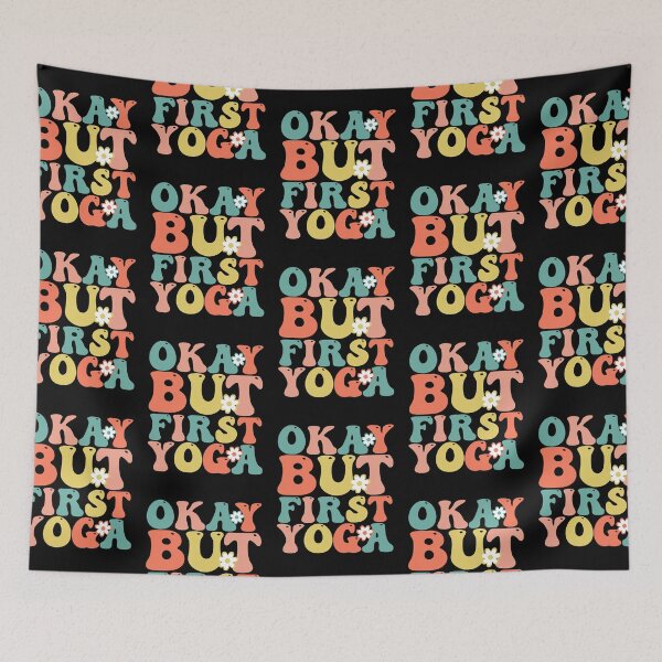 Item preview, Okay But First Yoga designed and sold by THROUGH-LIFE.