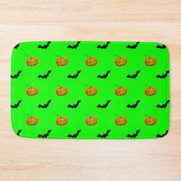 Item preview, Pumpkins and bats halloween pattern design designed and sold by hcarts.