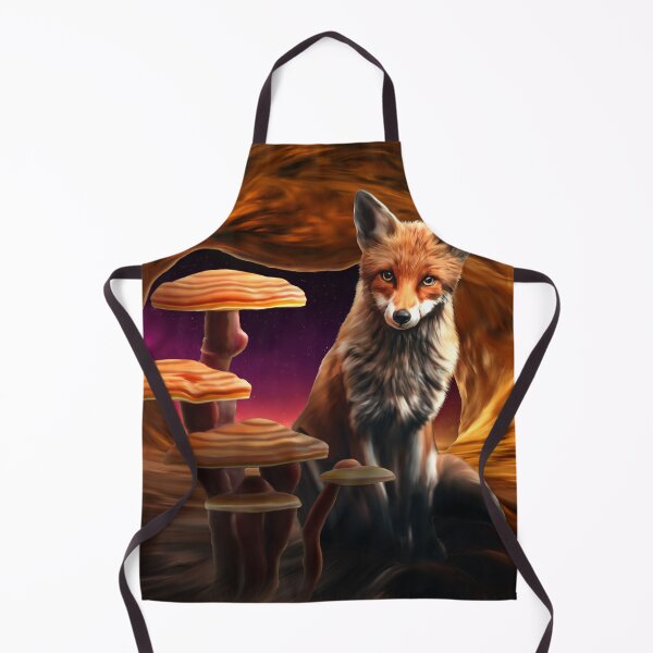 Item preview, Cave Fox | A cute fox in a cave with mushrooms designed and sold by LenaKiagia.