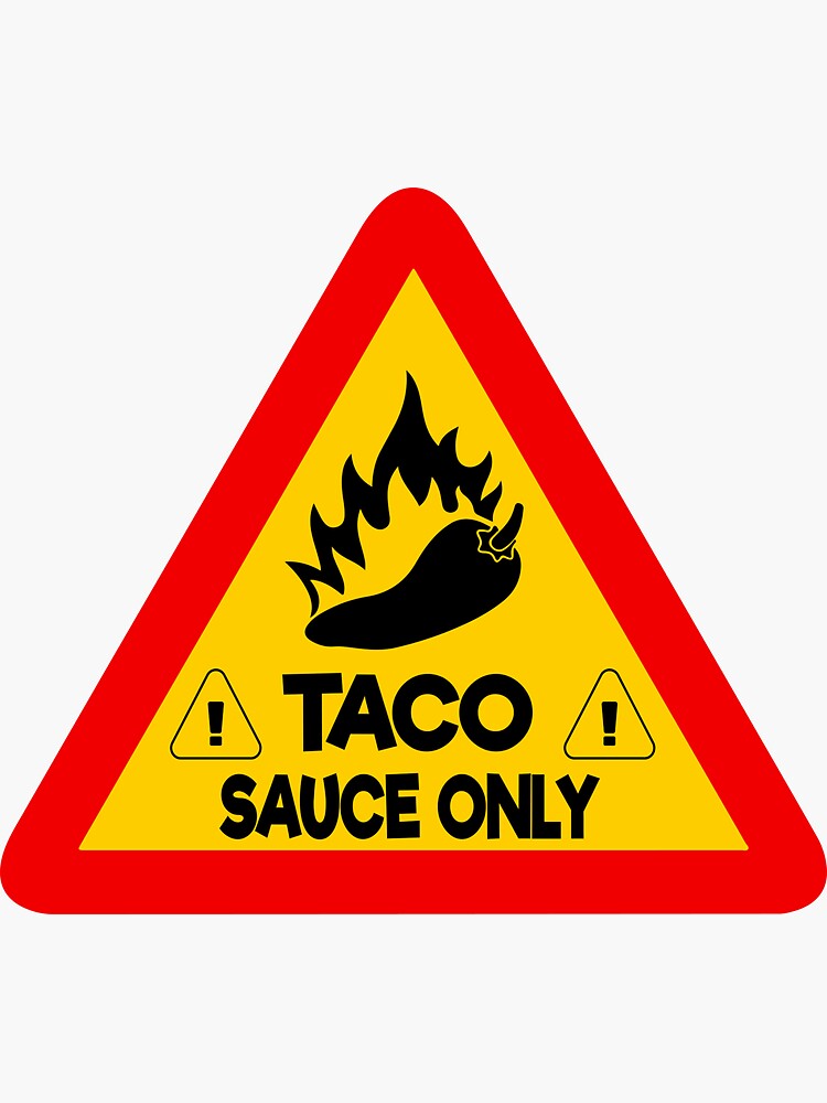 Taco Sauce Only Decal Sticker Taco Bell Stickers Taco Bell Planner Stickers Food Stickers 2991