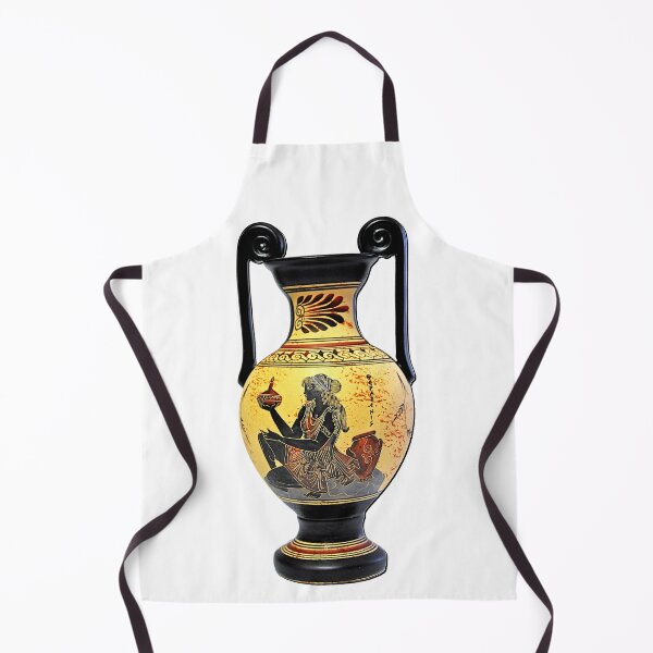Item preview, Greek amphora with a beautiful woman designed and sold by Zanimations.