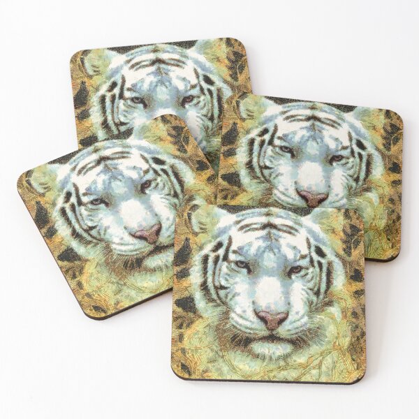 Item preview, The tiger head in white 2023 Photo Painting designed and sold by umfhn.