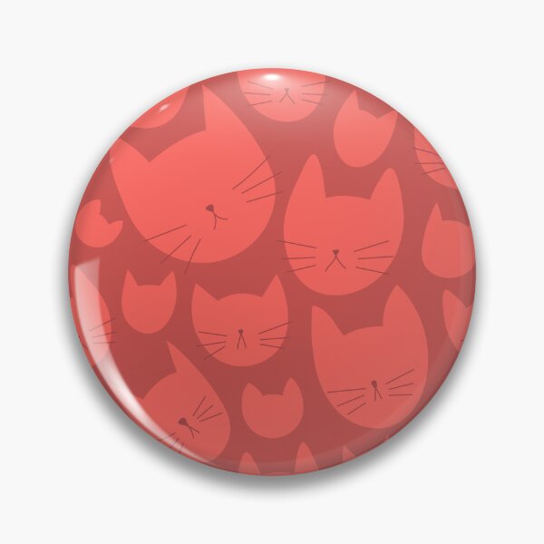 Item preview, Raspberry Stylized Kitties Print designed and sold by Zorana Stevanovic.