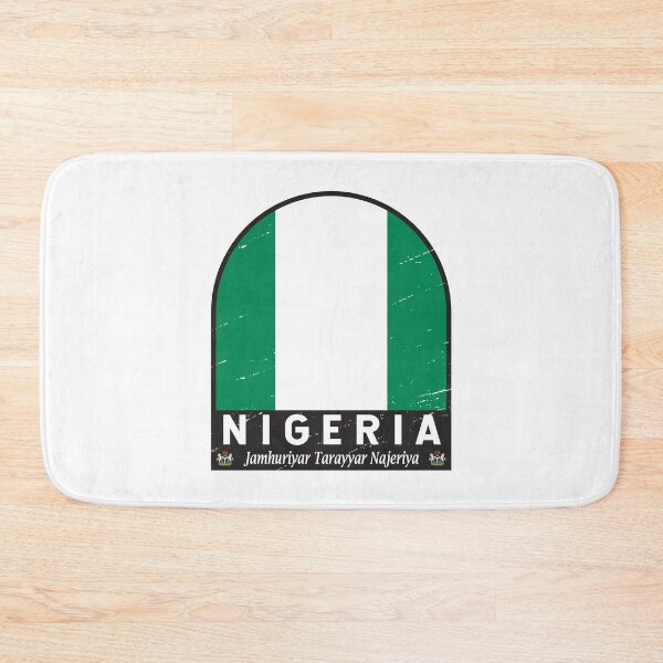 Item preview, Nigeria Flag Emblem Distressed Vintage designed and sold by KrisSidDesigns.