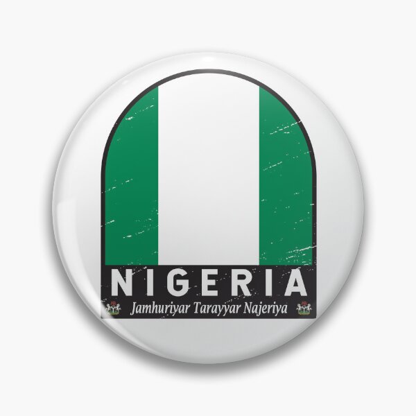 Item preview, Nigeria Flag Emblem Distressed Vintage designed and sold by KrisSidDesigns.