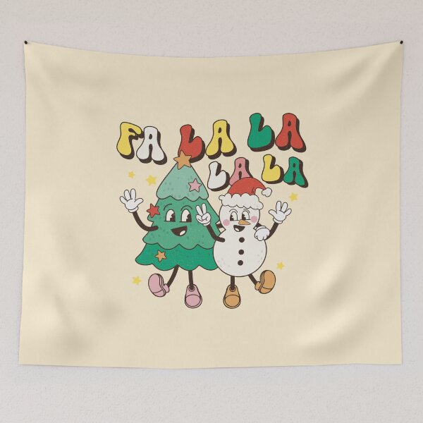Item preview, Fa lala lala retro Christmas vintage designs designed and sold by DesignsbyMona.