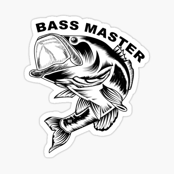 Largemouth bass artwork  Sticker for Sale by SpiderManiac