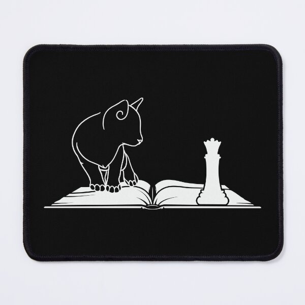 Item preview, The Cat Sitting On the Book and Looking At the Queen of Chess designed and sold by BelloniArtShop.