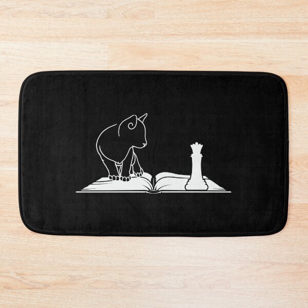 Item preview, The Cat Sitting On the Book and Looking At the Queen of Chess designed and sold by BelloniArtShop.