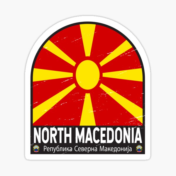 Macedonia Flag Stickers for Sale | Redbubble