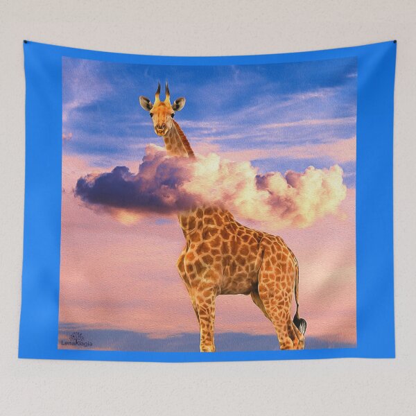 Item preview, Cloud giraffe | Abstract wild life designed and sold by LenaKiagia.