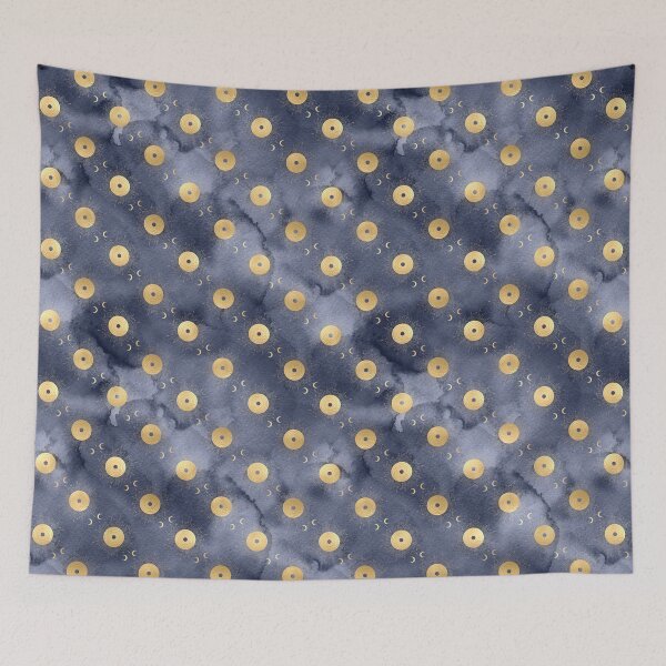 Item preview, luxury navy geometric background 113 designed and sold by TrendyGlitter.