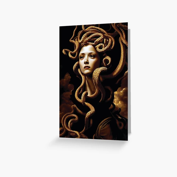 Medusa Digital Download Greek Mythology Gorgon AI Art Print